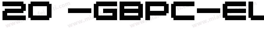 20 -GBpc-EUC-H字体转换